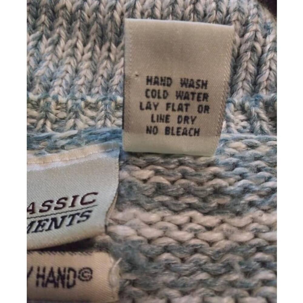 Vintage Classic Elements Blue Patchwork Pattern G… - image 7